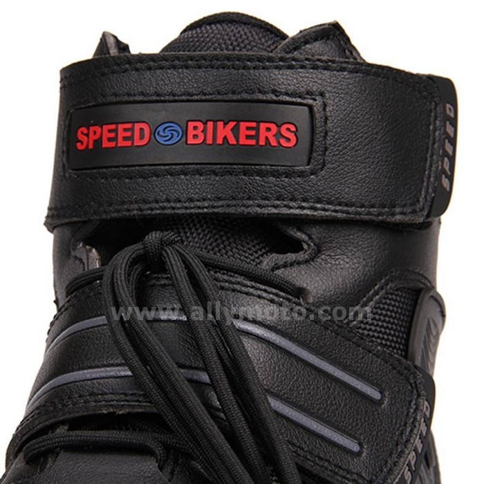 131 Motorcycle Boots Racing Ankle Breathable Motocross Off-Road Shoes Black-White-Red@5